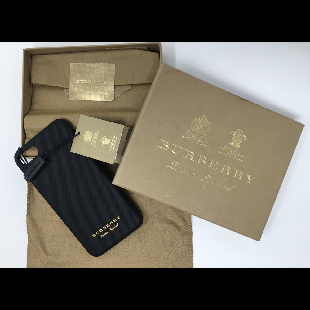 BURBERRY black leather iPhone 7 case - Picture 6 of 7